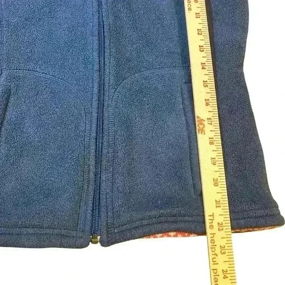 Vineyard Vines Women’s Reversible Thick Knit Vest Size Small Navy Pink Nautical - Picture 7 of 8